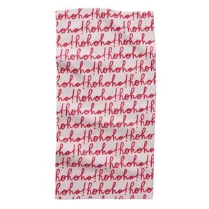 Geometry Ho Ho Holiday Red Bar Towel NEW 12" x 24" Recycled Materials